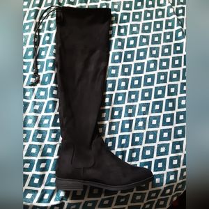 SO  Black over the knee boots, size 8